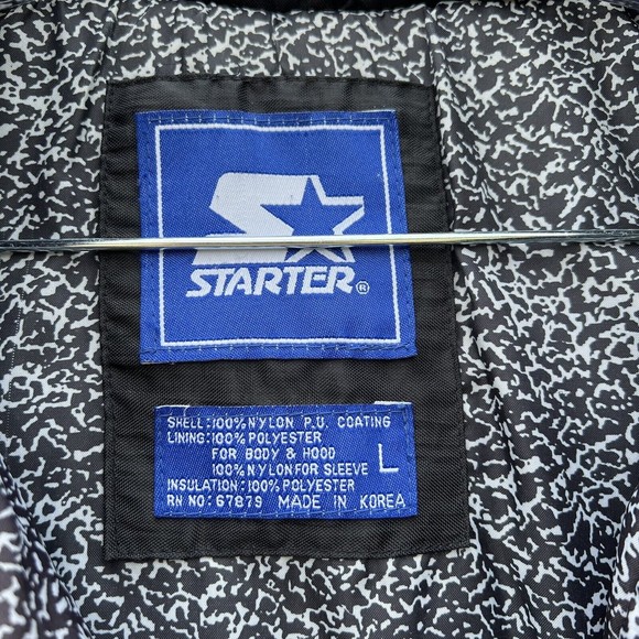 Vintage 90's Authentic Starter NFL Blue Jacket Size Large Milwaukee Sentry Foods - Picture 4 of 7